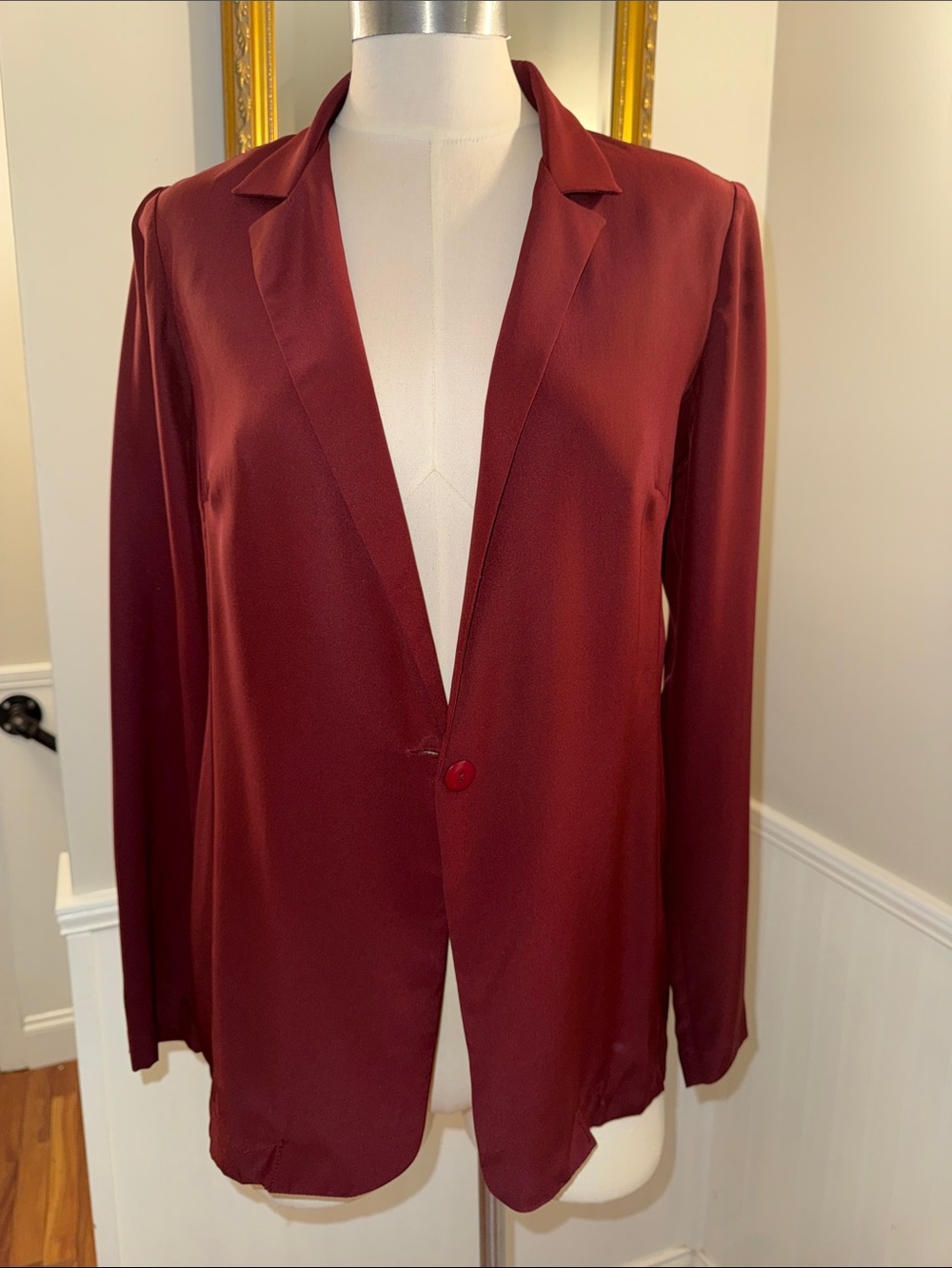 Amanda Uprichard Burgundy Jacket. Medium. EUC.